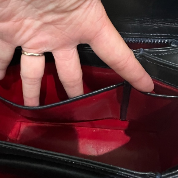 Clearance! Vintage Gucci bag - Gucci Kelly handbag dark blue - Picture 12 of 17